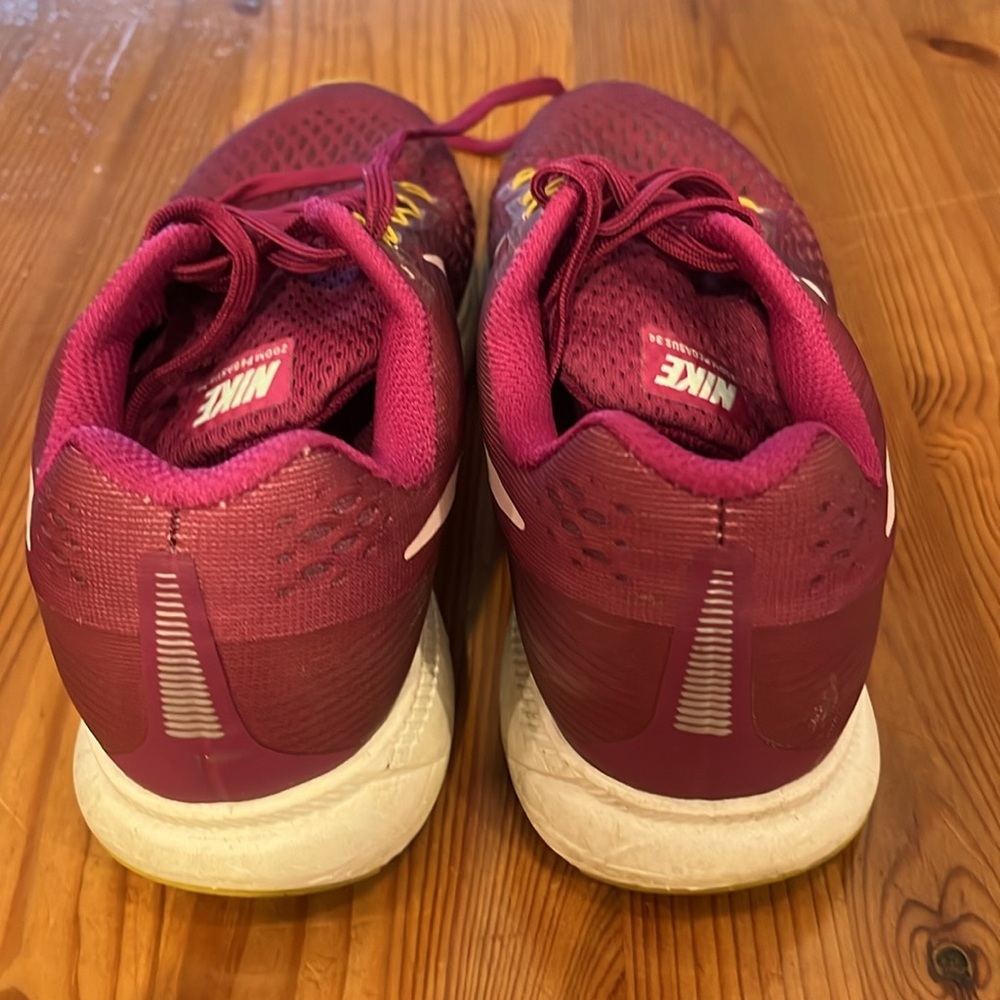 NIKE Zoom Pegasus 34 Women's Purple Burgundy Running Athletic Sneakers Shoes 9 - Picture 4 of 14